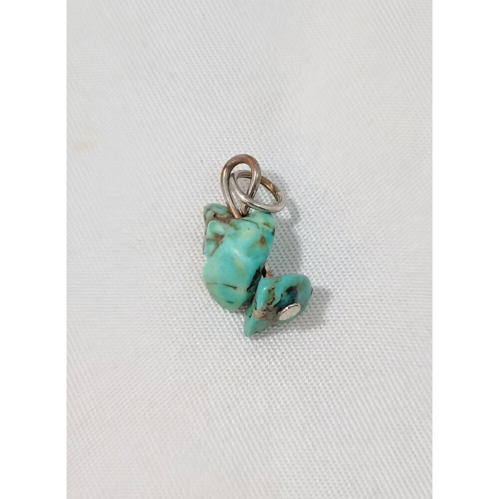 Vintage Raw Turquoise Bead Charm